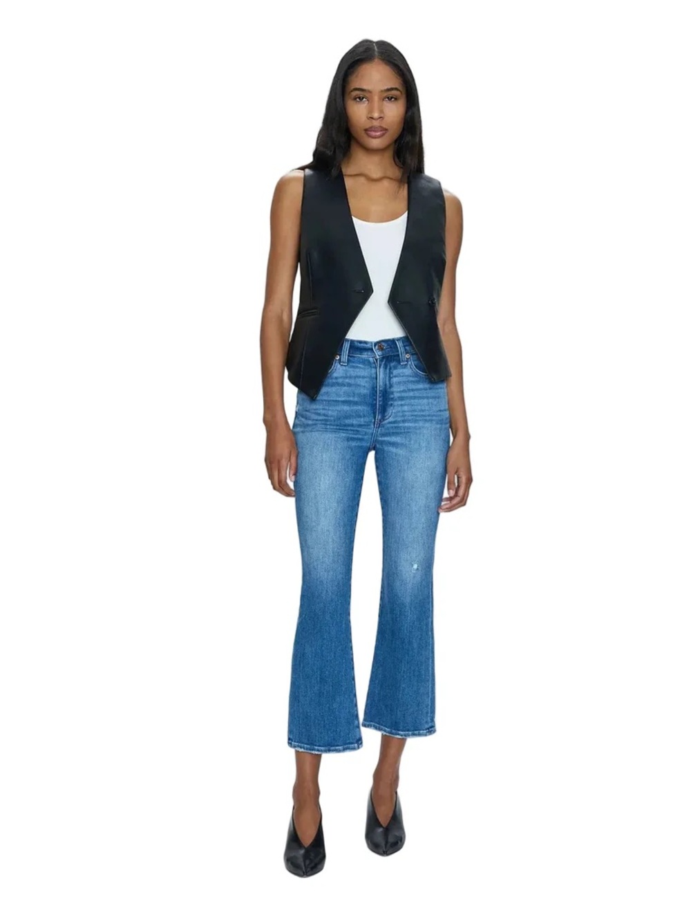 pistola Lennon High Rise Cropped Flare Jeans